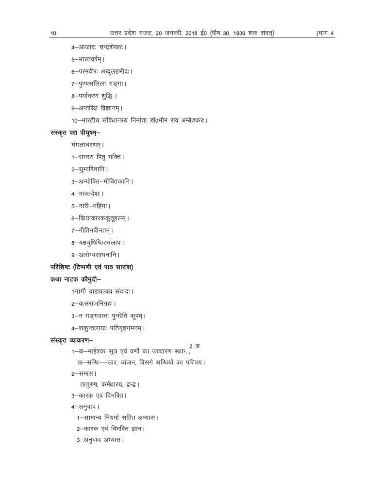 UP Board Syllabus For Class 9 2018-19 Uttar Pradesh Board Syllabus 2018 9 PDF Download