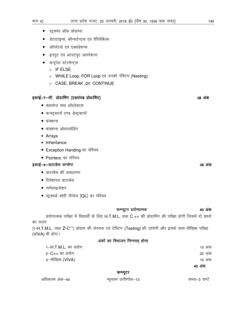 UP Board Syllabus For Class 12 2018-19 Uttar Pradesh Board Syllabus 2018 Intermediate Arts, Science, Commerce PDF Download