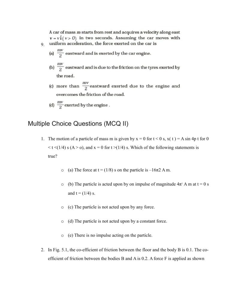 Important Questions For Class 11 Physics Ch 4 Motion in a plane