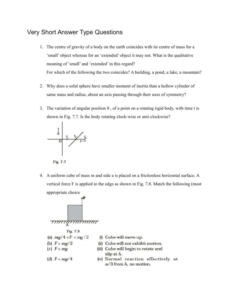 Important Questions For Class 11 Physics Ch 6 Work Energy and power