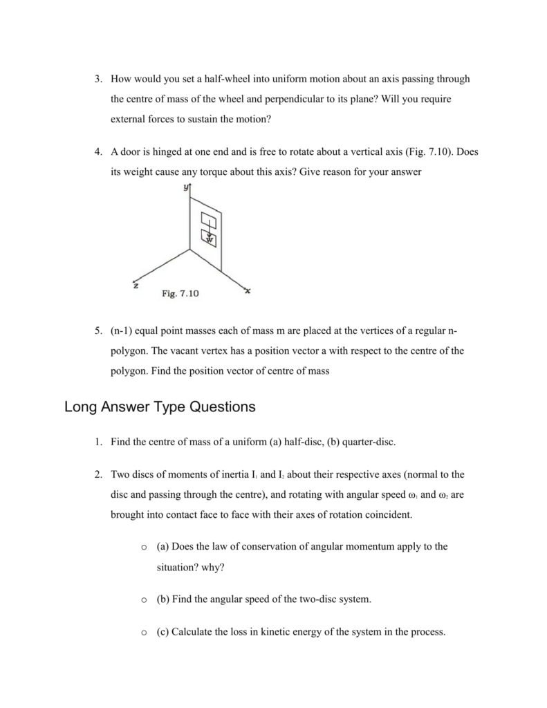 Important Questions For Class 11 Physics Ch 6 Work Energy and power
