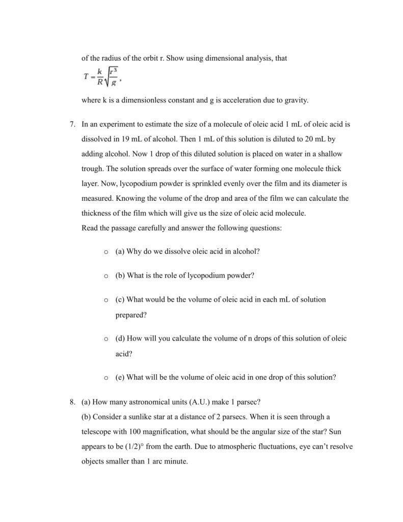 Important Questions For Class 11 Physics Chapter 1 Physical World