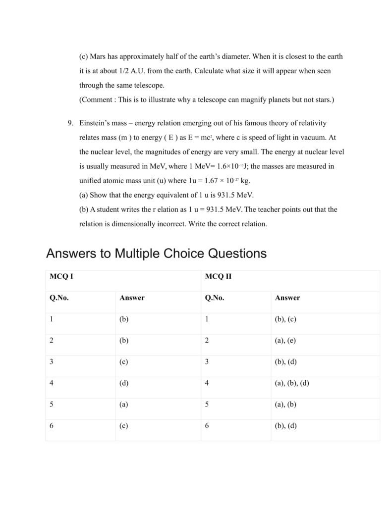 Important Questions For Class 11 Physics Chapter 1 Physical World