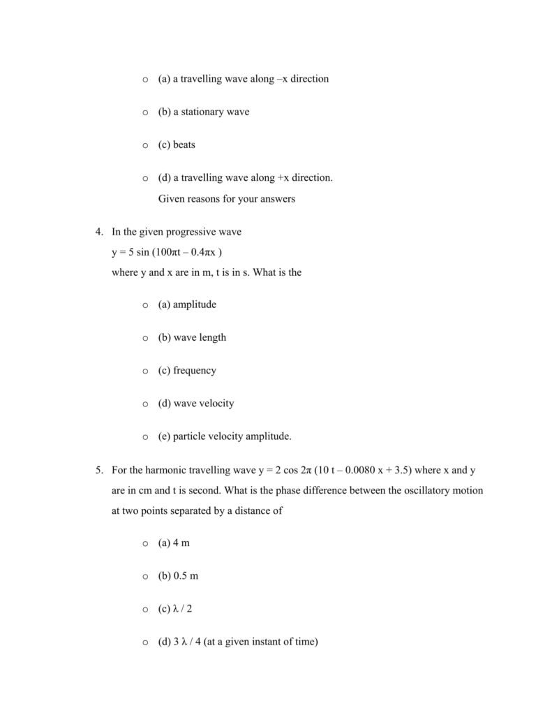 Important Questions For Class 11 Physics Chapter 15 Waves
