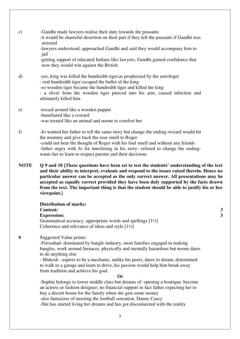 English Core Class 12 Sample Papers With Answers Pdf