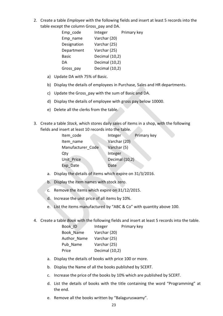 Kerala Board Practical Syllabus - DHSE - NCERT Books ...