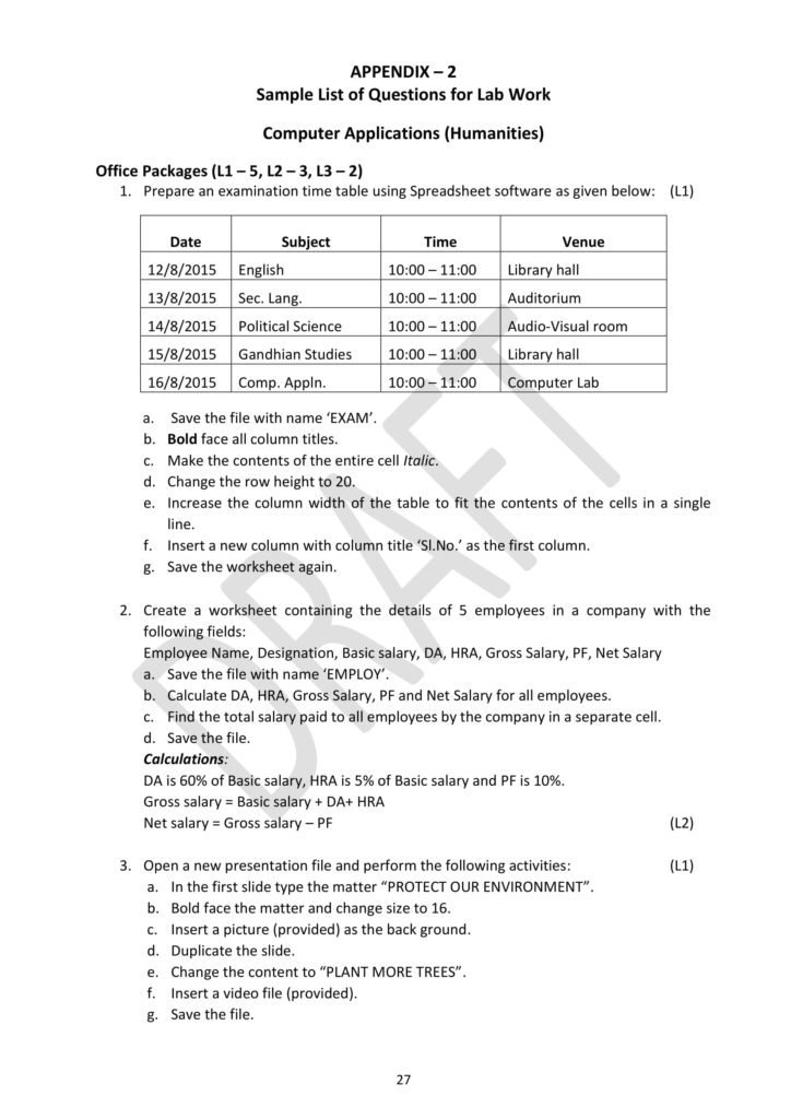 Kerala Board Practical Syllabus DHSE NCERT Books, Solutions, CBSE