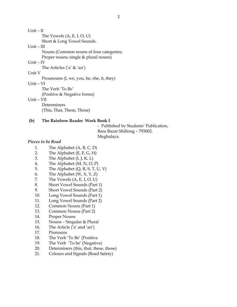 Download MBOSE Syllabus Class 1, 2, 3, 4 Assamese Medium in PDF