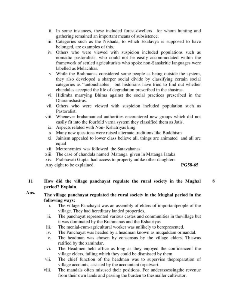 History Class 12 Marking Scheme, Solved Paper with answers PDF Download 2018-19