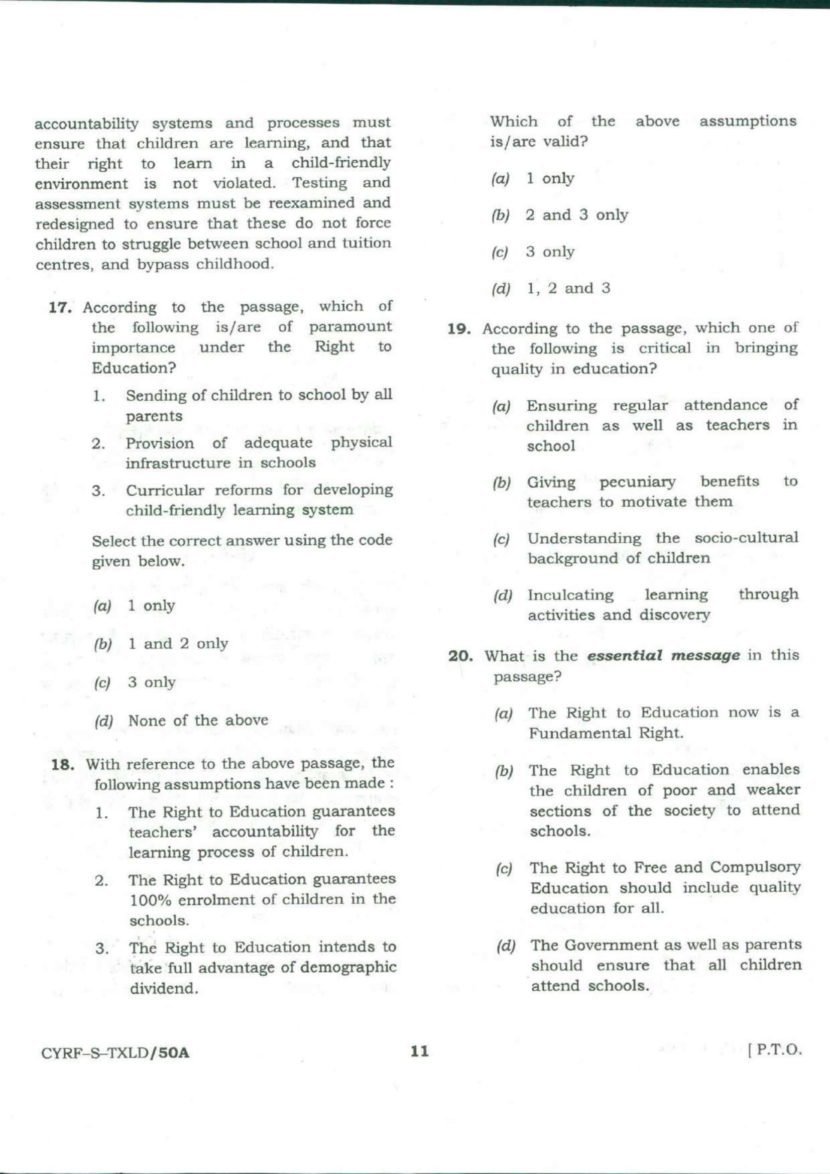 Ias Model Question Paper IAS Preliminary Question Papers General Studies 2 2018 - UPSC Civil ...