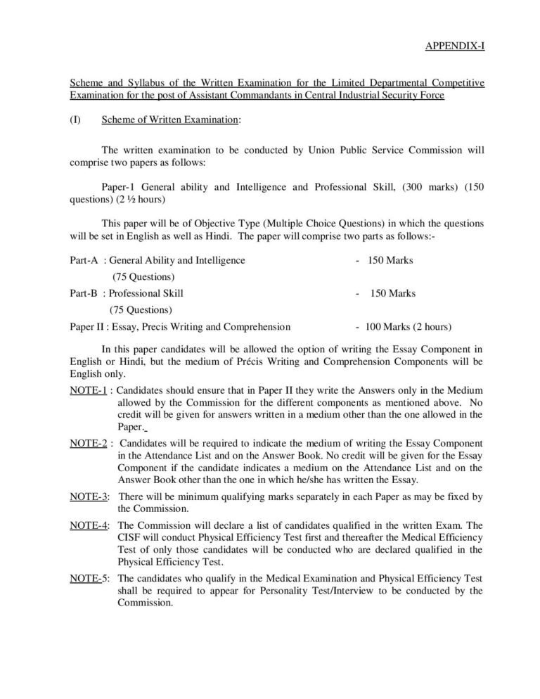 UPSC Syllabus - UPSC Online Syllabus PDF Download