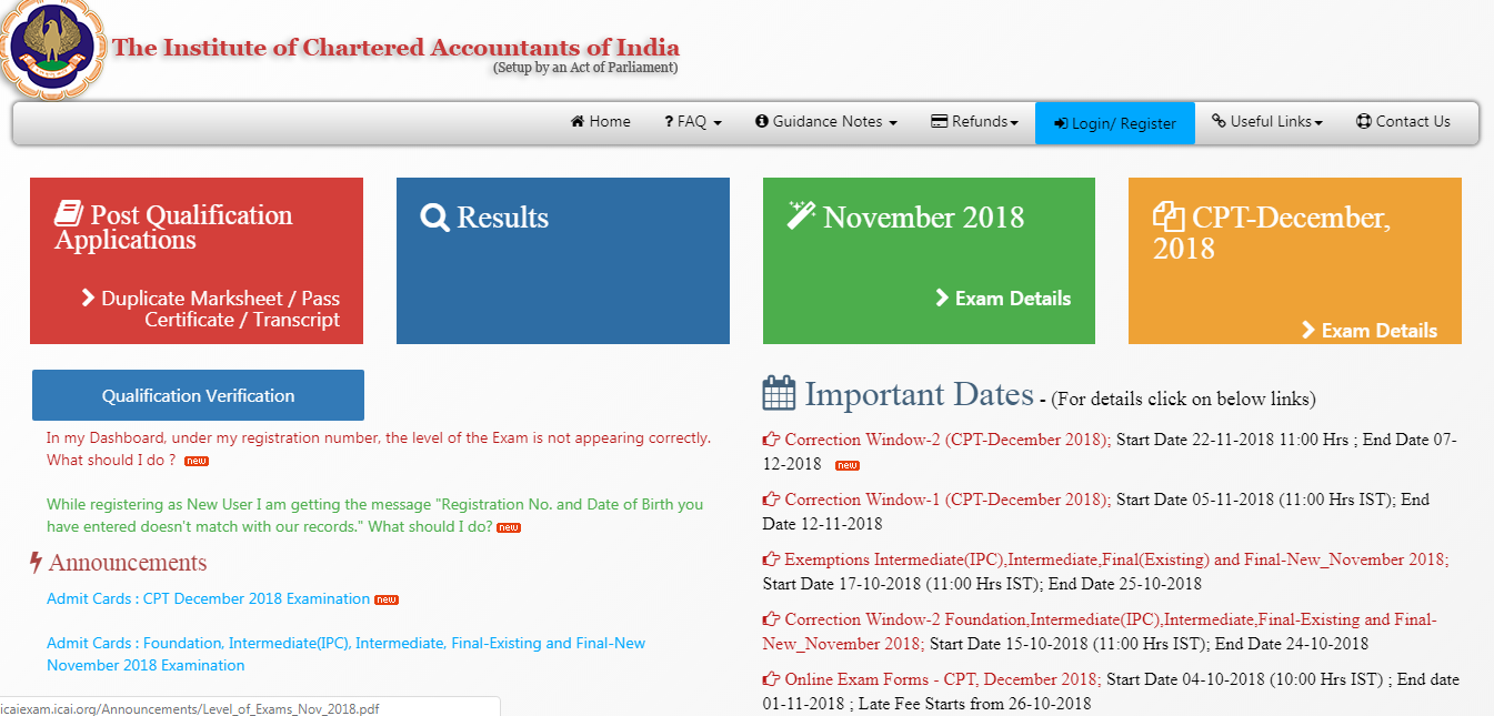 ICAI Results Announced @icai.nic.in for CA Final, Foundation, CPT ...