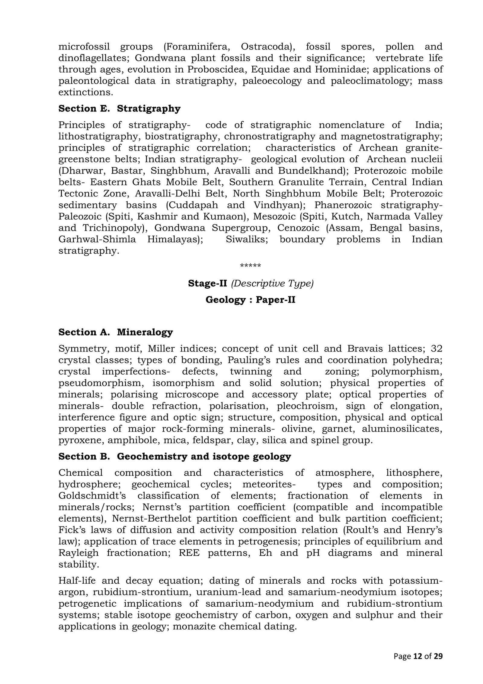 Combined Geo Scientist Syllabus 2020 - Revised, UPSC New Exam Pattern ...