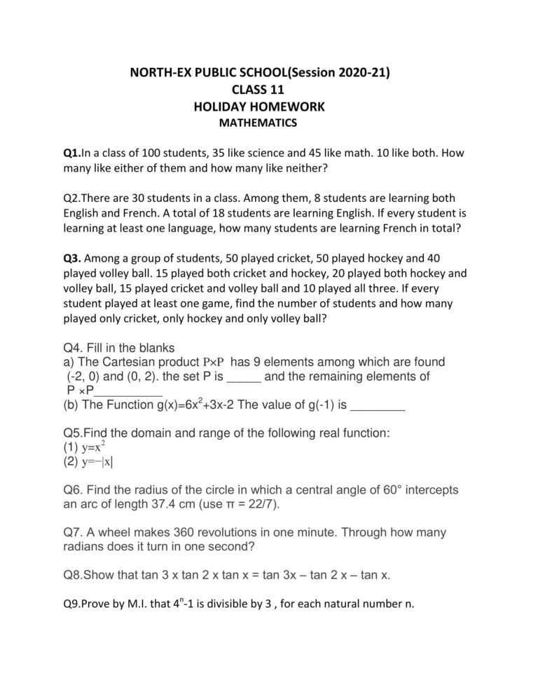 science summer vacation homework for class 5